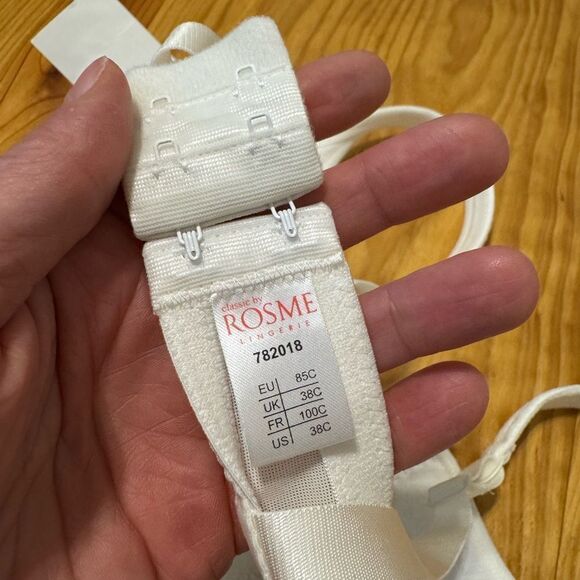 Sexy Balconette Bra ROSME Lace Lingerie KAMILA Ivory US 38C/ EU 85C/ UK 38C NEW - Picture 9 of 9